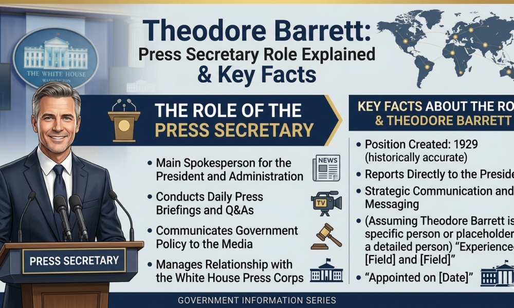 theodore barrett press secretary