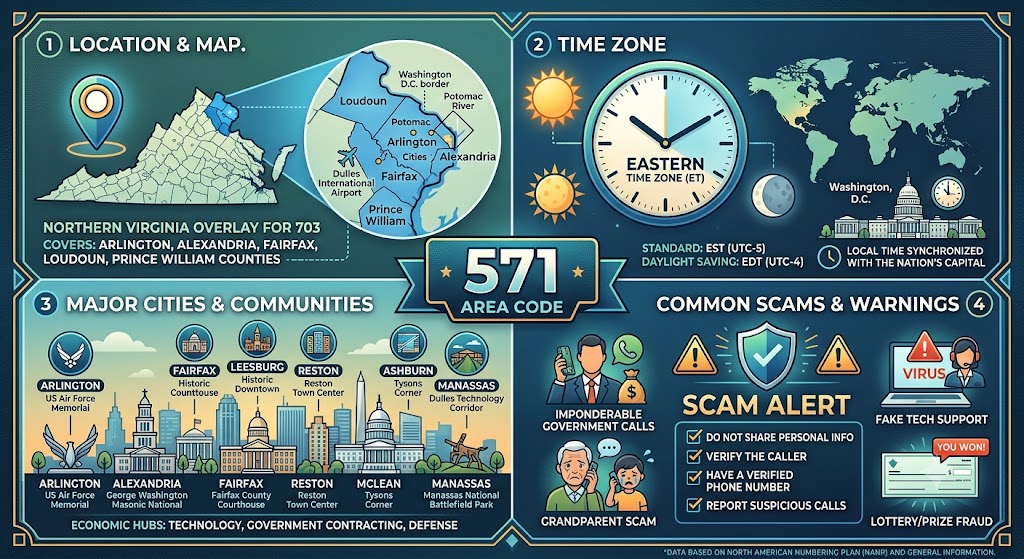 571 area code