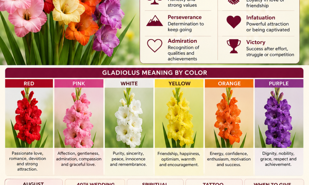 gladiolus flower meaning