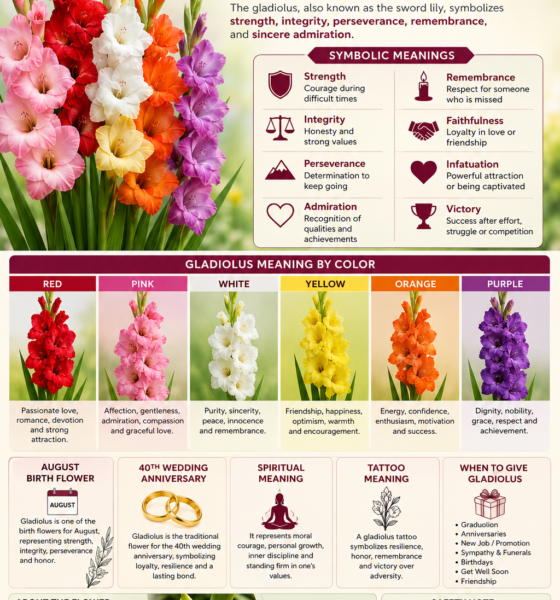 gladiolus flower meaning