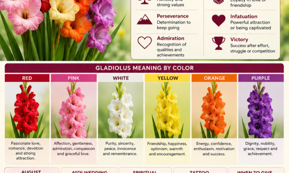 gladiolus flower meaning