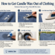 how can i get candle wax out of clothing