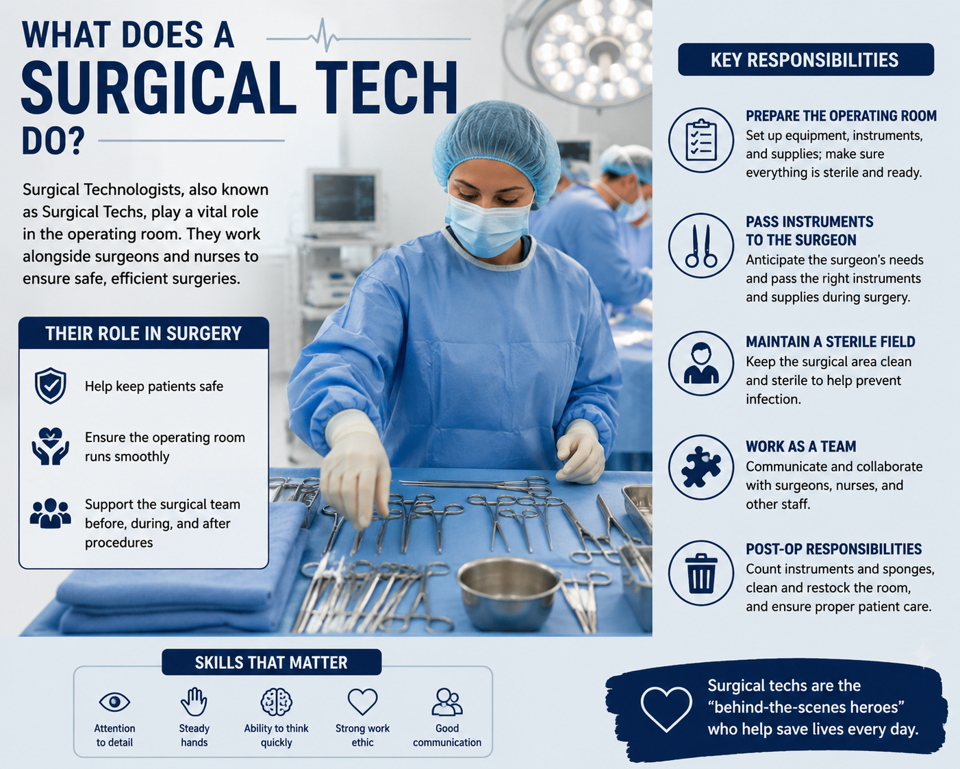 what does a surgical tech do