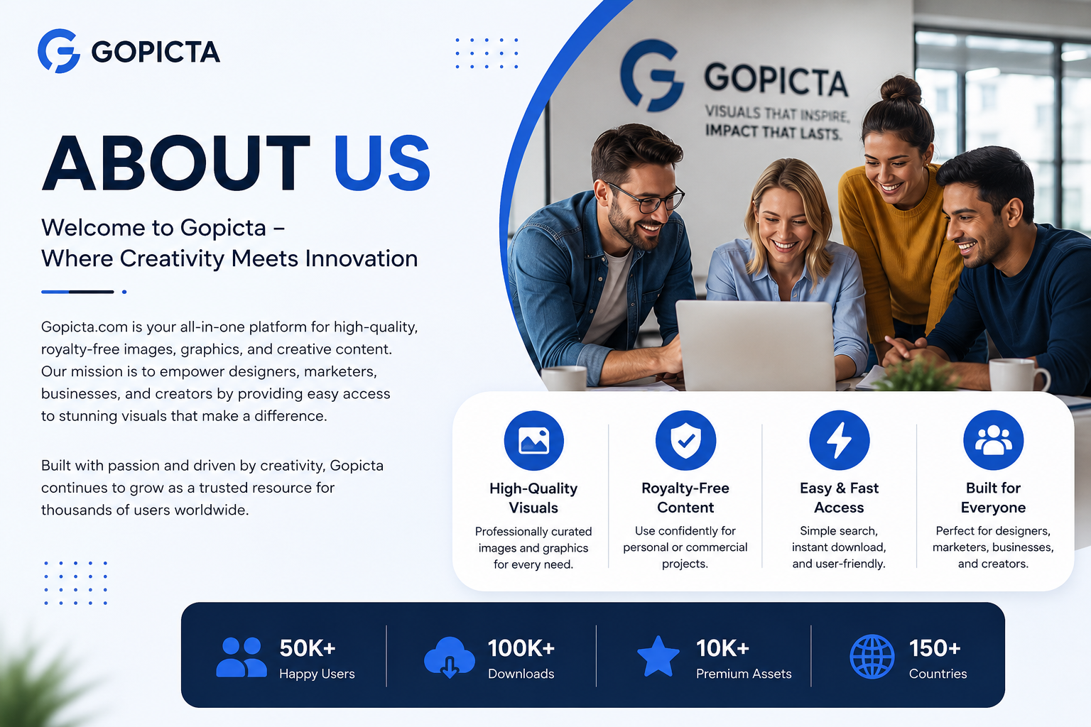 gopicta com about us