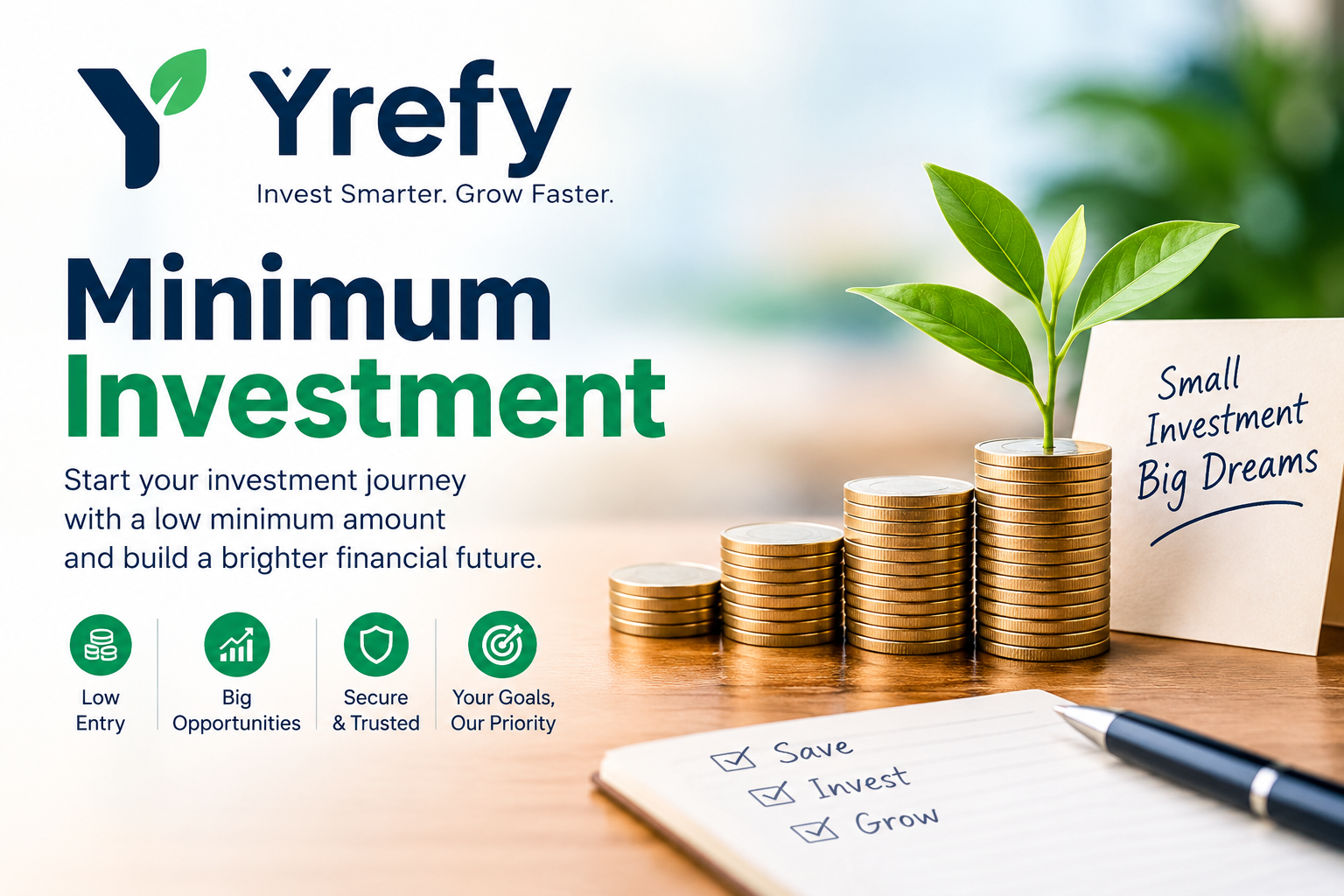 Yrefy Minimum Investment