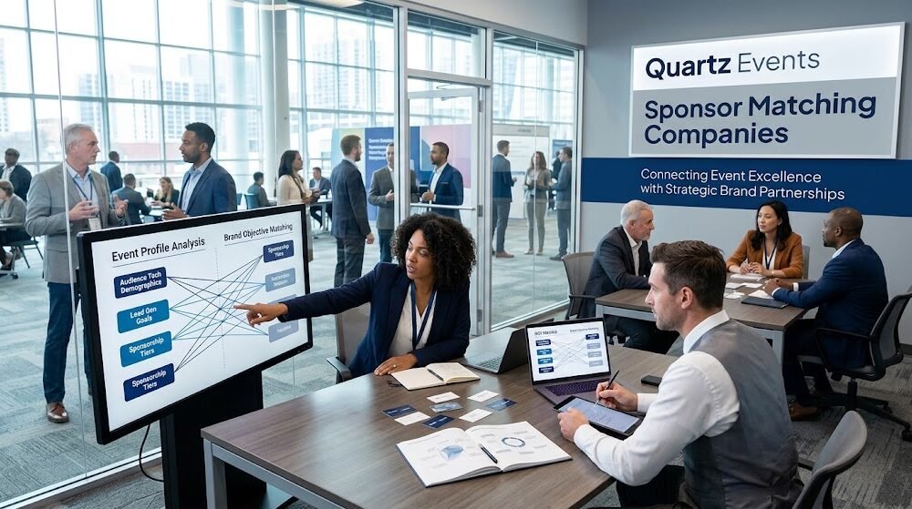 quartz events sponsor matching companies