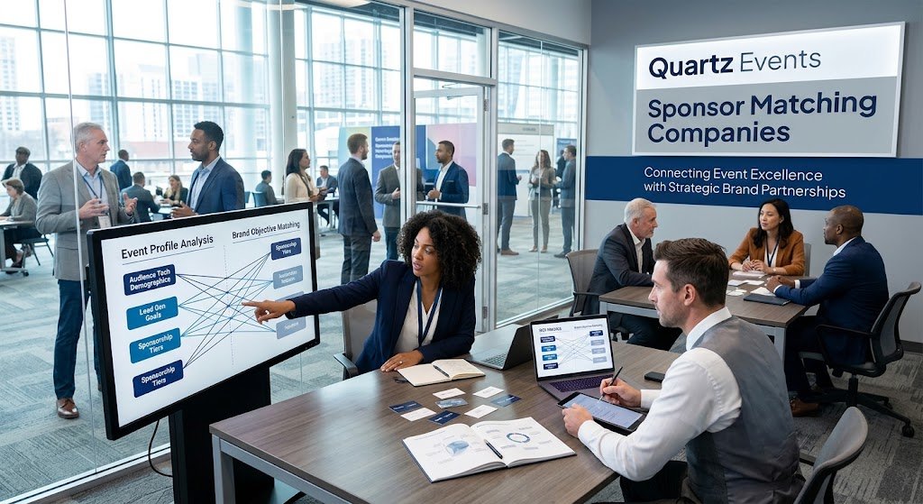quartz events sponsor matching companies